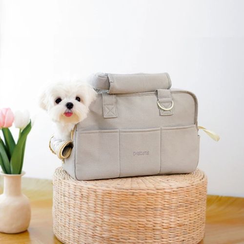 sac de transport pour chien gris