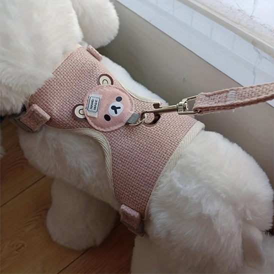 harnais pour petit chien couleur rose