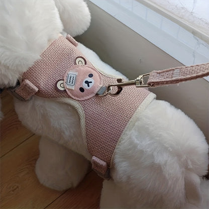 harnais pour petit chien couleur rose