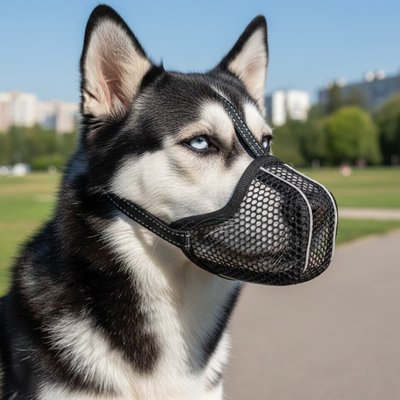 Muselière pour chien​ noir
