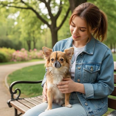 Muselière pour chien​ petit chihuahua parc
